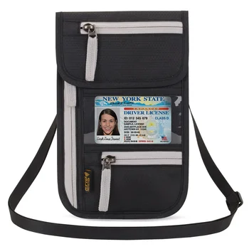 Rezistent la apa RFID Nailon document de Călătorie sac de depozitare pașaport Sac de Gât Portofel Bani Documentul Carte de Pașaport Husă Capac Pașaport