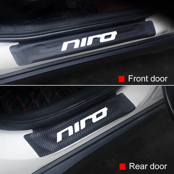 Pentru Kia Niro 2016 2017 2018 2019 2020 2021 2022 2023 Niro EV 4BUC Fibra de Carbon Mașină Pragului de Ușă Protector Autocolante Accesorii