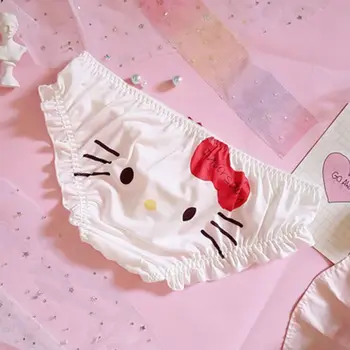 Hello Kitty Lenjerie de Desene animate Melody Femei Traceless de Mătase, de Bumbac Respirabil, Confortabil Pânză Boxeri Sanrio Buna Boxeri