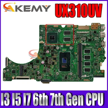 UX310UV Laptop Placa de baza pentru ASUS ZenBook UX310UQ UX310UQK UX310U original, Placa de baza GT940MX I3 I5 I7 6 7 Gen 4GB 8GB RAM