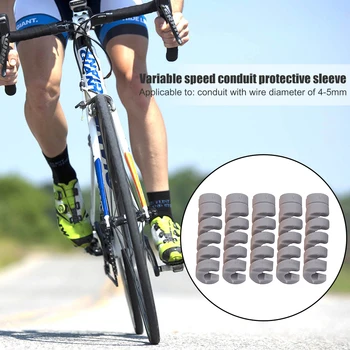 5pcs/set Bicicleta de Frână Schimbare Linie de Cablu Manșon de Plastic de Înlocuire MTB Biciclete Locuințe de Protecție Tuburi Ciclism Biciclete de Echitatie Piese