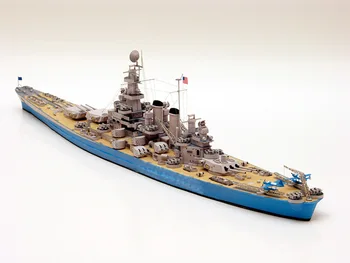 1:400 AMERICAN Carolina de Nord Clasă de Război 3D DIY Hârtie Model de Carte de Clădire Set de Jucării de Construcție Jucărie de Învățământ Militar Model