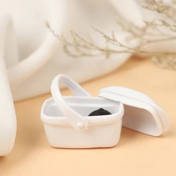 1 buc Miniatură de Legume Mâncare de Depozitare Coș De produse Cosmetice Ceai Coș de Picnic Organizator Mobilier casă de Păpuși Jucării