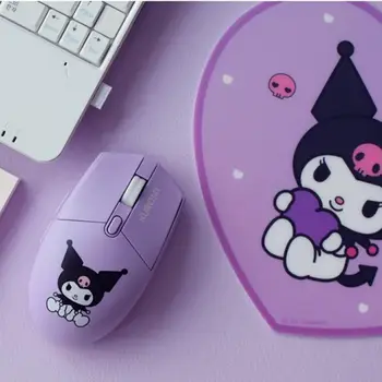 Sanrios Kawaii Kuromi Melodia Mea Cinnamoroll Desene Animate Tăcut Fără Fir Bluetooth Mouse-Ul Anime Drăguț Usb Mouse Wireless Cadou