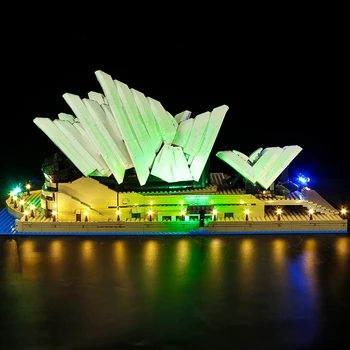 Lumina Led-uri Kit Pentru 10234 17003 Oraș Serie Sydney Opera House Cărămizi de Construcție (doar Lumina Cu Cutie de Baterie)