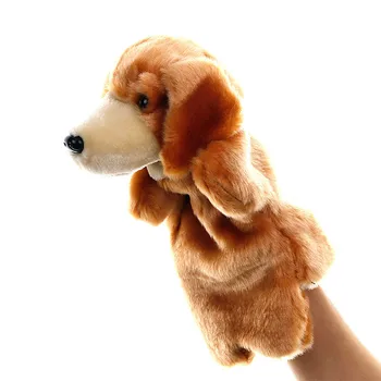 Animale Păpușă de Mână câine Păpuși de Pluș Parte Papusa educație timpurie de Învățare Jucarii pentru Copii Marionetes Fantoche Marionete pentru a spune povestea