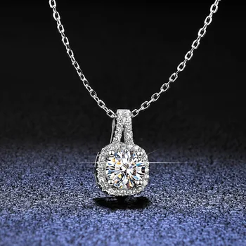Smyoue S925 Argint Moissanite Seturi pentru Femei D Culoare Moissanite Inel Colier Cercei de Nunta Inel cu Diamant Bijuterii Cadou