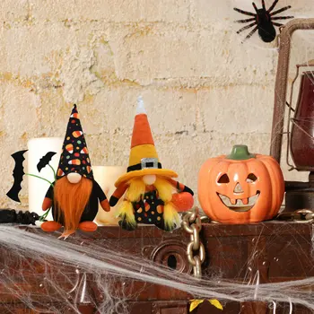 Halloween fără Chip Strălucire Papusa Decor Vrajitoare Dovleac Fantoma Lumina Calda Jucarii Pentru Copii de Halloween Cadou Copil Consumabile Partid m104