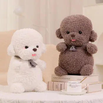 De Înaltă Calitate De Simulare Bichon Frise Câine Jucărie De Pluș Umplute Coreea De Realiste Pomeranian Caine Catelus Papusa Casa Decor Copil Cadou De Naștere.