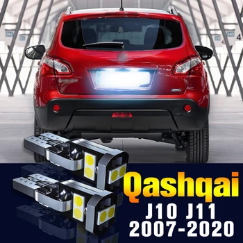 2 buc LED-uri de Lumină de inmatriculare Bec Lampă Număr Pentru Nissan Qashqai J10 J11 Perioada 2007-2020 2016 2017 2018 2019 Accesorii