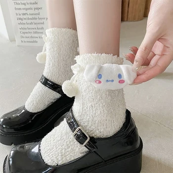 Sanrio Șosete De Pluș Hello Kittys Anime Kuromi Melodia Mea De Student Moale Captusit Gros Plushies Ciorapi Ține De Cald Lolita Jucărie Fete