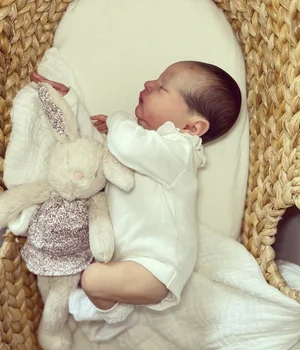 Deja Terminat Renăscut Baby Doll Realist Laura Doarme Papusa Cu Îndurerat De Păr Nou-Născut Dimensiune Manual Renăscut Jucarie Cadou Pentru Fete