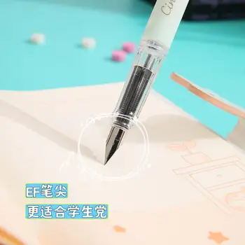 Sanrio Cinnamoroll Drept Lichid Pen Poate Șterge Albastru Pozitiv Postura Pen Set Primar De Elevi Practica Caligrafie Sac De Cerneală Stilou
