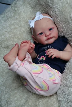 22 De Inch Vopsite Realiste Nou-Născut Păpuși Lindo Bebe De Copil Papusa Baby Artiști De Colectare De Jucării