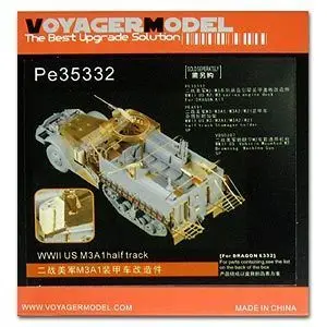 KNL HOBBY Voyager Model PE35332 M3A1 semi - crawler blindate, vehicule de transport pentru a face upgrade de metal gravura piese