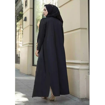 Abayas Pentru Femei Robe Longue Kimono Femme Musulmane Deschide Abaya Dubai Caftan Turcia Islam Rochie Musulman Djellaba Caftan MarocaS591