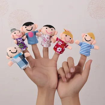 Copil Jucărie de Pluș Marionete Spune Povestea Recuzită 10buc Animale sau 6pcs Familie Papusa pentru Copii Jucarii Copii Cadou GYH
