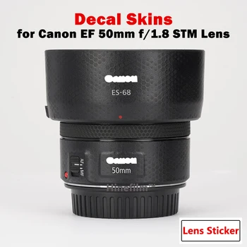 50 1.8 Lentile Premium Decal Piele pentru Canon EF 50mm f/1.8 STM Obiectiv Protector EF50 F1.8 Lentile Anti-scratch Film de Acoperire Folie Autocolant