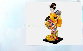 25cm 9inch Japoneză Brocart Kimono Kabuki Papusa Geisha Figurina Statuie Decor Fete Băiat Cadouri Hobby-uri de Afișare Ornamente de Colectare
