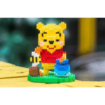 2021Disney seria Winnie the Pooh Tigger Piglet Iior Diamond Block Puzzle Asamblat pentru Copii Jucarie Cadou