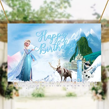 Printesa Disney Frozen Elsa, Anna Jasmine Aladdin Fondul PhotographyBaby Fata Petrecere De Ziua Submarin Star Poster Fundal