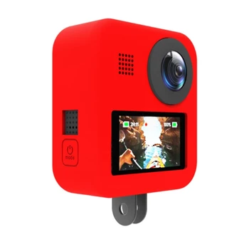 Silicon moale Carcasă de Protecție Caz Compatibil cu GoPro MAX 360 Camera Sport Profesionist Cupola de Protecție cu Lentile schimbabile