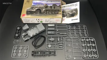 1/72 statele UNITE ale americii M3 Half-track transportoare Blindate de Plastic Asamblat Tractor Vehicul Militar 4D Model de Kit de Jucărie pentru Copii