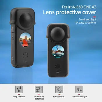Lentile de înaltă Calitate Capac de Protectie de Silicon de Caz pentru Insta 360 UNA X2 Panorama Camera foto Accesorii