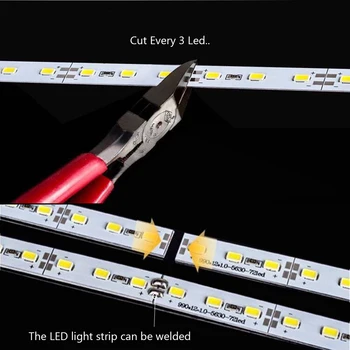 12V LED Bar de Lumină 6LED 8cm 1W Cabinetul CONDUS de Greu Benzi Modulul de Colorat pentru Prezenta Mașină de Bord Fabrica de Echipamente 2 buc