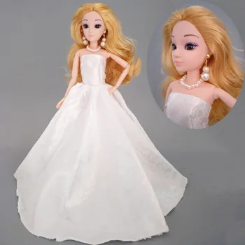 Imitații de Bijuterii Perla Colier Pentru Barbie Papusa de Moda Decorare Bowknot Hairwear Cercei Pentru BJD Papusa 1/6 Papusa Accesorii