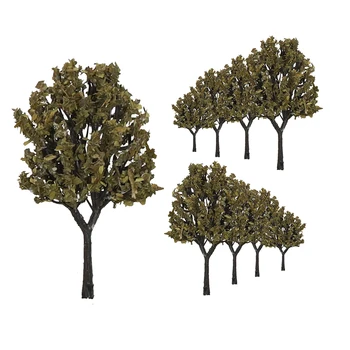 Înălțime 4-9cm Copac in Miniatura Model Pentru Diy Face HO N Nisip Masă Clădire Scena de cale Ferată Materiale de Diorama Kituri 10buc