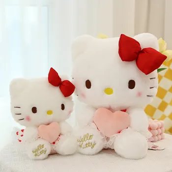 Kawaii Sanrio Pluș Hello Kitty Lucruri Papusa Cupidon Stil De Desene Animate Drăguț Papusa Perna De Umplere De Crăciun Cadou De Ziua De Nastere Fata
