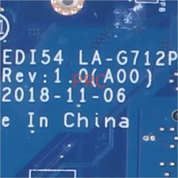 LA-G712P Pentru DELL Inspiron 3480 3580 3780 Laptop Placa de baza EDI54 0RPPCD 0CTMPR 0TWYDT 0VFMW4 VFMW4 DDR4 Notebook Placa de baza