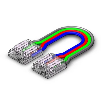 5pcs 5pin 6pini RGBW/RGBCCT COB LED Strip Conector L/T/X Forma Colț Conectori pentru 12mm Latime PCB Singură Culoare RGB Benzi CCT