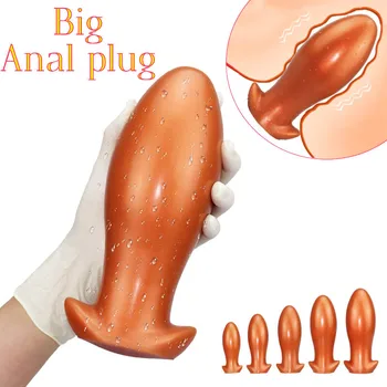 Super Moale Anal Plug Vibrator Fisting Anus Expander Stimuleaza punctul G Masturbari Jucarii Sexuale pentru Barbati Femei