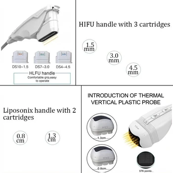 Liposonic 2 in 1 4D Mașină Profesionale Faciale de Ridicare Față Și Corp Slăbire Îngrijire a Pielii Vaginale de Strângere de Ridicare 12 Linii