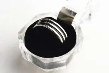 Magnetic Gravate PK Inel Cu Dublu Negru (20mm/19mm/18mm Disponibile) Trucuri de Magie Magia de Scenă Iluzia Pusti de Recuzită Magician