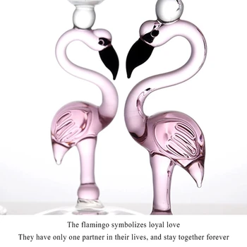 1buc Creative Flamingo Roz Cocktail, Pahar Martini, Pahar Nverted în Formă de Con de Nunta Petrecere de Ziua de Cristal Sampanie Paharul de Vin
