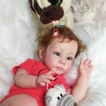 Bebe Papusa Reborn 58CM Renăscut Fata Huxley Terminat de Pictat Papusa cu 3D Ton de Piele mai Multe Straturi de Înaltă Calitate Bebe Vene Vizibile