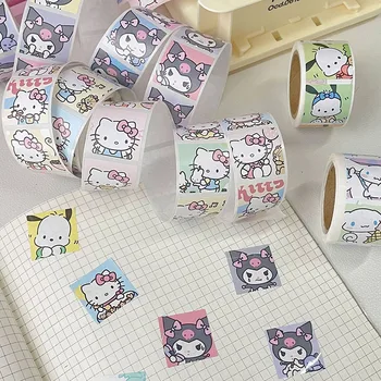Kawaii Sanrio Kuromi Hello Kittys Mea Melodie Anime Drăguț Desene Animate Creative Broșură Notebook Caz De Telefon Diy Material Autocolant Cadouri
