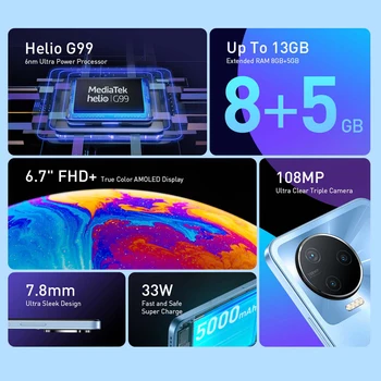 Infinix NOTA 12 PRO 4G NFC Smartphone Helio G99 Procesor 6.7