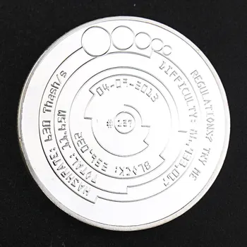 Bitcoin Suveniruri Monede De Argint Placat Cu Monedă Fizică Crypto Monedă Cryptocurrency Monede De Colectie Monede Monede Comemorative