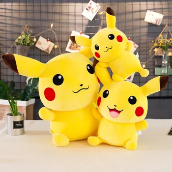 TAKARA TOMY Pokemon Pikachu de Pluș, Jucării Umplute Pikachu Păpuși Anime Japonia Ziua Pokemon Papusa de Plus Cadou pentru Copil de Animale