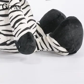 1buc 25cm Calitate Super Drăguț Zebra Umplute Papusa Feroce Jungle Brothers Jucării de Pluș Drăguț Păpuși Pentru Copii Cadouri