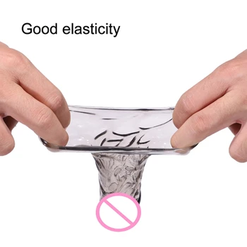 4 Buc/Set Reutilizabil Prezervativ Masculin Silicon Acopere Penisul Vibrator Maneca Extender Potențiator De Adulți, Cupluri Sclavie Jucarii