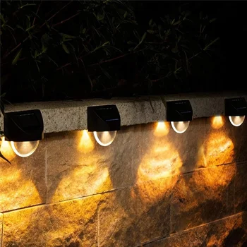 LED Lumini Solare de Iluminat Exterior Decoratiuni de Gradina Punte de Perete de Lumină Scări Impermeabil Gard Lampa Pas Lumina Lumina de Peisaj.