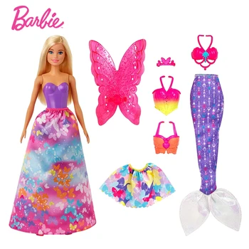 Original Papusa Barbie Dreamtopia Fairytale Sirena Curcubeu Păpuși 1/6 Jucarii pentru Fete Brinquedos Juguetes Fete Jucării pentru Copii