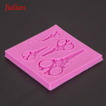 Jialian foarfece fondant în Formă de mucegai silicon tort de ciocolată decorare copt produse de patiserie instrumente FT-1001