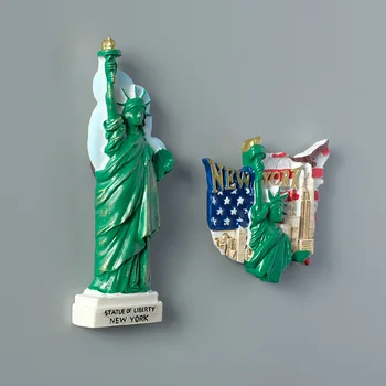 Suveniruri turistice America statuia libertății statele UNITE ale americii flag New York 3d frigider magneți de frigider de colectare cadouri decor acasă