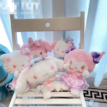 Sanrio Sakura Roz De Pluș Kitty Kuromi Melodia Mea Cinnamoroll Drăguț Moale Umplute Potoli Setea Copii Jucarie De Plus Cadou De Ziua De Nastere Pentru Copii